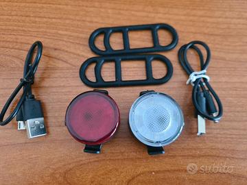 set luci per bicicletta a led
