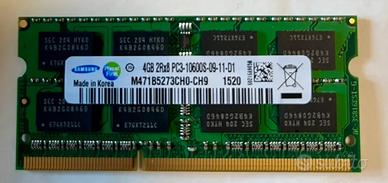 Modulo RAM DDR3 per notebook da 4Gb 1333Mhz