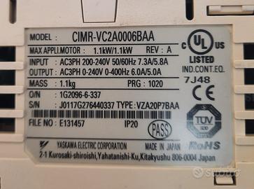 INVERTER OMRON  V1000 1.1 KW v220  3 fase