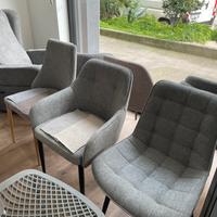 Sedie resistenti in tessuto