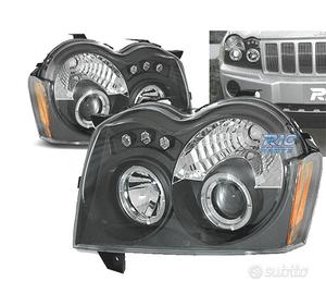 FARI OCCHI ANGEL LED JEEP GRAND CHEROKEE 05-08 NER
