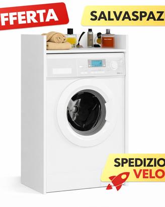 Mobile Coprilavatrice Salvaspazio Bagno Copertura 