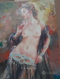 RAQUEL NUDA CON FIORE ROSA