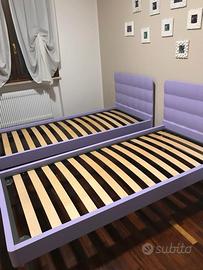 Letto singolo lilla