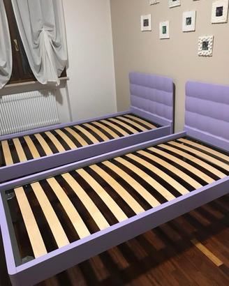 Letto singolo lilla