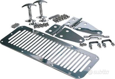 Kit cofano cromato 78-95 Jeep CJ/Wrangler YJ