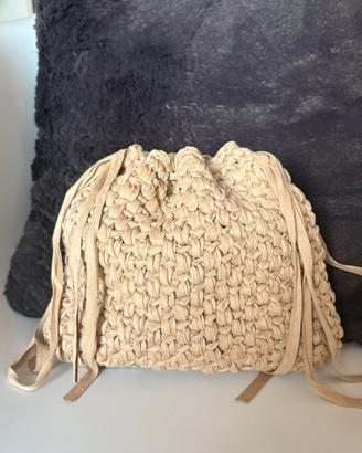 pouch bag beige