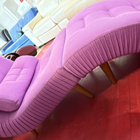 Sdraio viola in tessuto Nuovo da esposizione