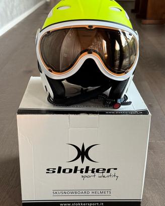 Casco sci/snowboard Slokker con visiera