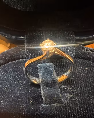 Anello Recarlo in oro bianco e diamnate da 0,26 ct
