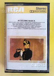 16 CELEBRI MARCE - musicassetta anni '70