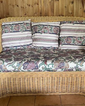 Salotto in rattan