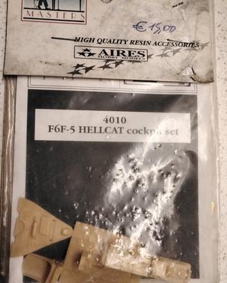 Set AIRES 1/48 4010 cockpit set per  F6F-5 Hellcat