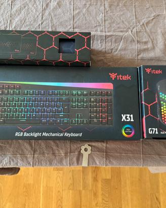 Bundle Gaming Itek X31 - G71 - Mousepad XL RGB