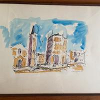 Acquerello Lusignoli Piazza Duomo, Parma