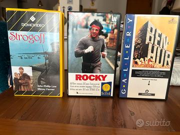 3 vhs ben hur rocky strogoff