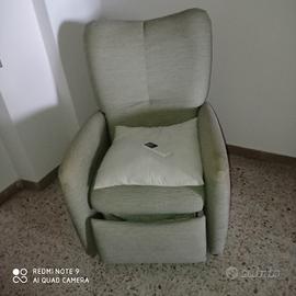 poltrona in tessuto 