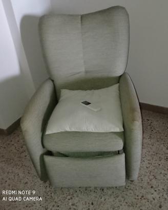 poltrona in tessuto 