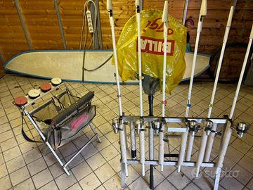 CANNE DA PESCA PER GARA ALLA TROTA