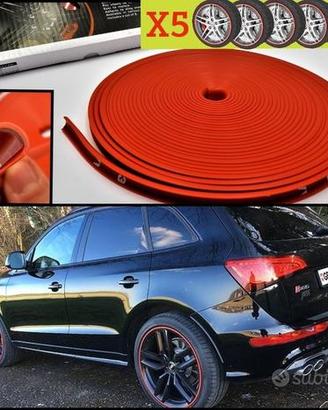 Protezione CERCHI in lega per AUDI Bordino ROSSO