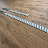 2 binari per tende a pannello 210cm e 150cm