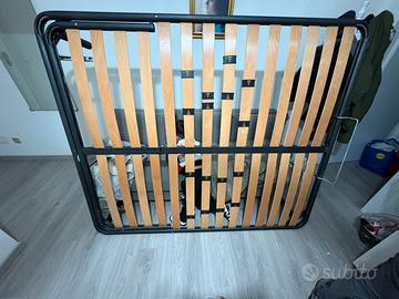 Rete con materasso matrimoniale