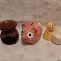 3 soprammobili vari in ceramica 