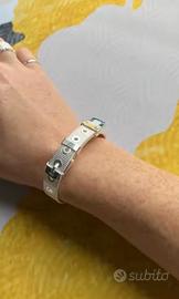 braccialetto argento cintura di orologio  unisex 
