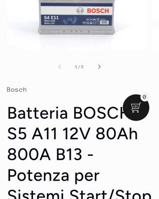 batteria Bosch start e stop 