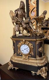 pendola antica francese bronzo dorato fine 800