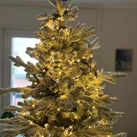 Albero di natale Realistico Slim Innevato 210 cm