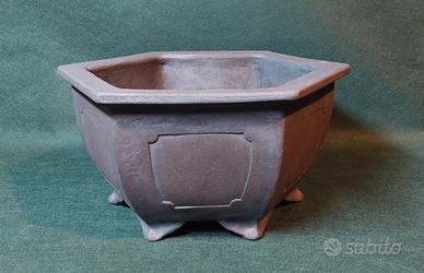 Vaso bonsai in gres non smaltato