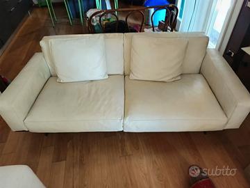 Divano Flexform originale in vera pelle