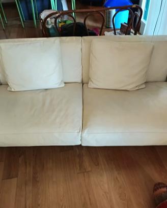 Divano Flexform originale in vera pelle