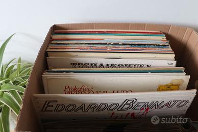 Box vinili 33 giri assortiti - 50 dischi