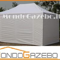 Gazebo 3x4,5 impermeabile pareti mercatini 4,5x3
