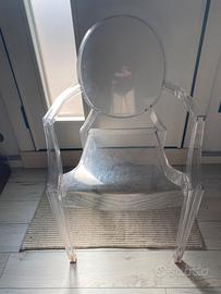 4 Sedie Louis Ghost Philippe Stark Kartell