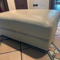 Pouf poggiapiedi in pelle