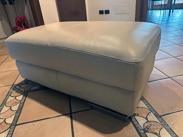 Pouf poggiapiedi in pelle