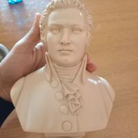 busto Amadeus Mozart in marmo