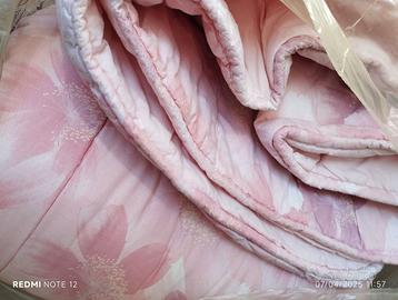 Piumino matrimoniale rosa