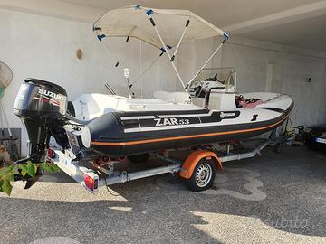 Gommone ZAR 53 con motore Suzuki 40cv e carrello