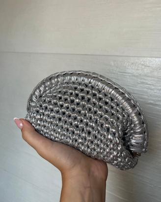 clutch argento 