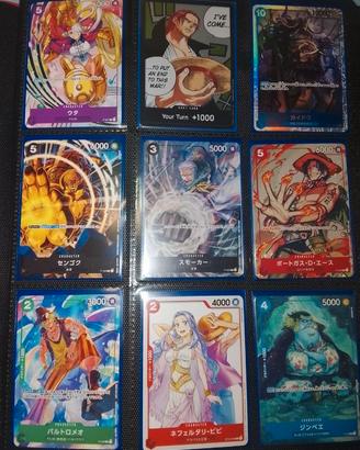 Carte One piece promo jap lotto 10 carte