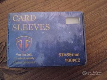 100 card sleeves maniche trasparenti per card