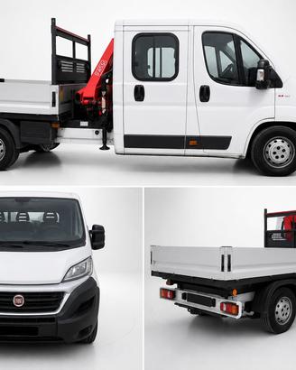 2018 Fiat ducato doppia cabina + gru