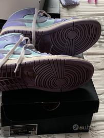 Jordan 1 mid purple-acqua donna