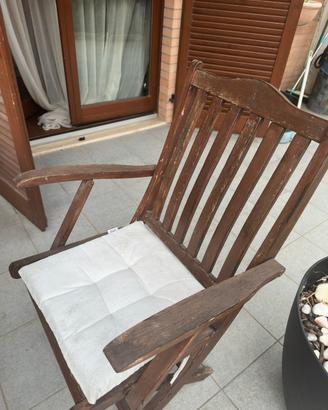 Sedie legno giardino terrazzo esterno