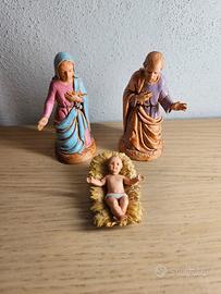 Statuette presepe anni 80 - La Sacra Famiglia