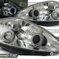 Fari Angel Eyes Fiat Grande Punto 05-09 Chrome